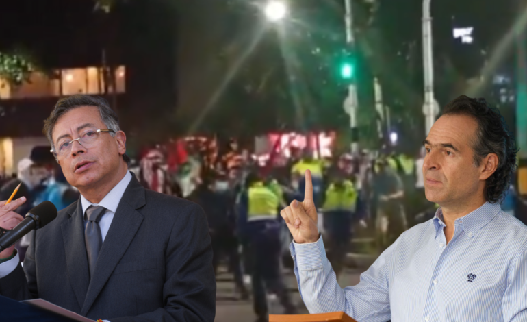 El presidente Petro ordenó desarticular un grupo de la Secretaría de Seguridad de Medellín que había intervenido en las marchas; Federico Gutiérrez criticó esta decisión

 – Primer plano
