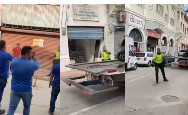 el patrullero tuvo que huir para evitar ser linchado

 – Primer plano