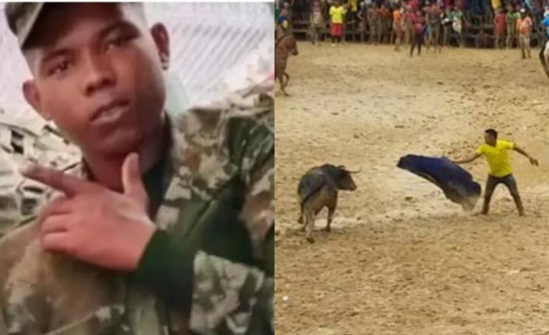 Un joven militar muere trágicamente tras ser corneado por un toro en Corraleja en Sabanagrande, Atlántico
– Primer plano