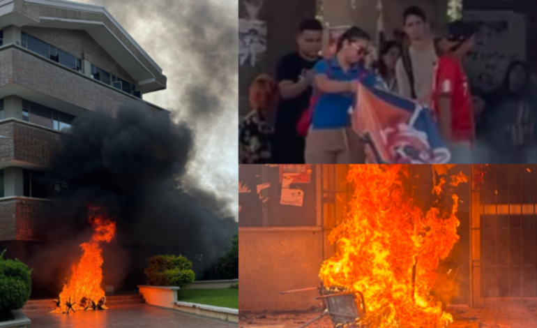 Durante la elección de rector, el campus y las oficinas administrativas fueron atacados

 – Primer plano