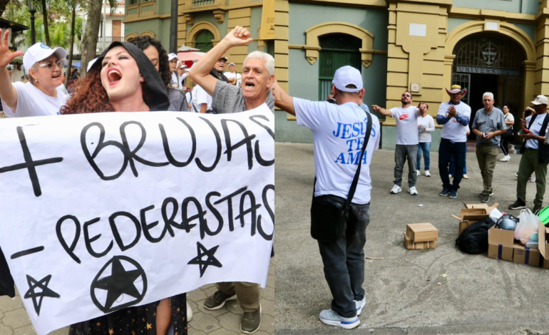 Luego de varios días de polémica, protestas y enfrentamientos verbales, se llevó a cabo en Medellín la primera jornada de la Feria Mágica de Comfama

 – Primer plano