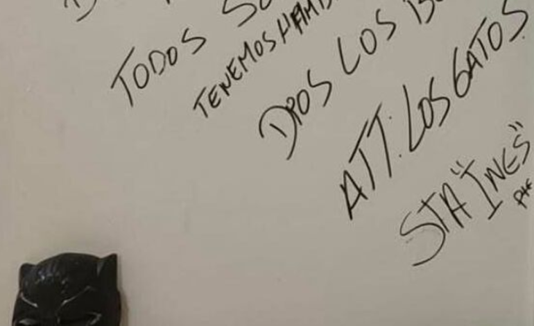 El insólito mensaje que dejaron los ladrones tras asaltar un centro infantil en la comuna de Los Andes en Antioquia; “No te ofendas, todos somos hijos de Dios”.

 – Primer plano
