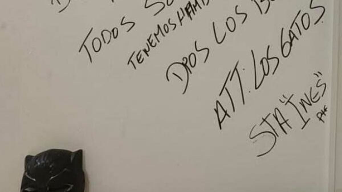 El insólito mensaje que dejaron los ladrones tras asaltar un centro infantil en la comuna de Los Andes en Antioquia; “No te ofendas, todos somos hijos de Dios”.

 – Primer plano