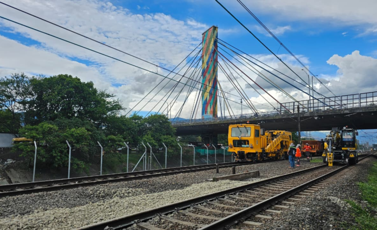 Avanza la obra entre las estaciones Poblado y Aguacatala; El servicio se restablecerá el próximo martes
 – Primer plano