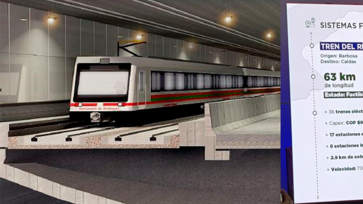 Gobierno de Antioquia revela planes para mantener vivo proyecto Tren del Río

 – Primer plano