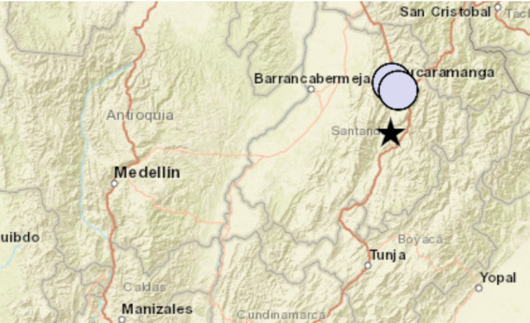 Temblores en Colombia hoy | El Servicio Geológico de Colombia reportó un sismo de magnitud 3,9 el 30 de octubre en Los Santos, Santander
 – Primer plano