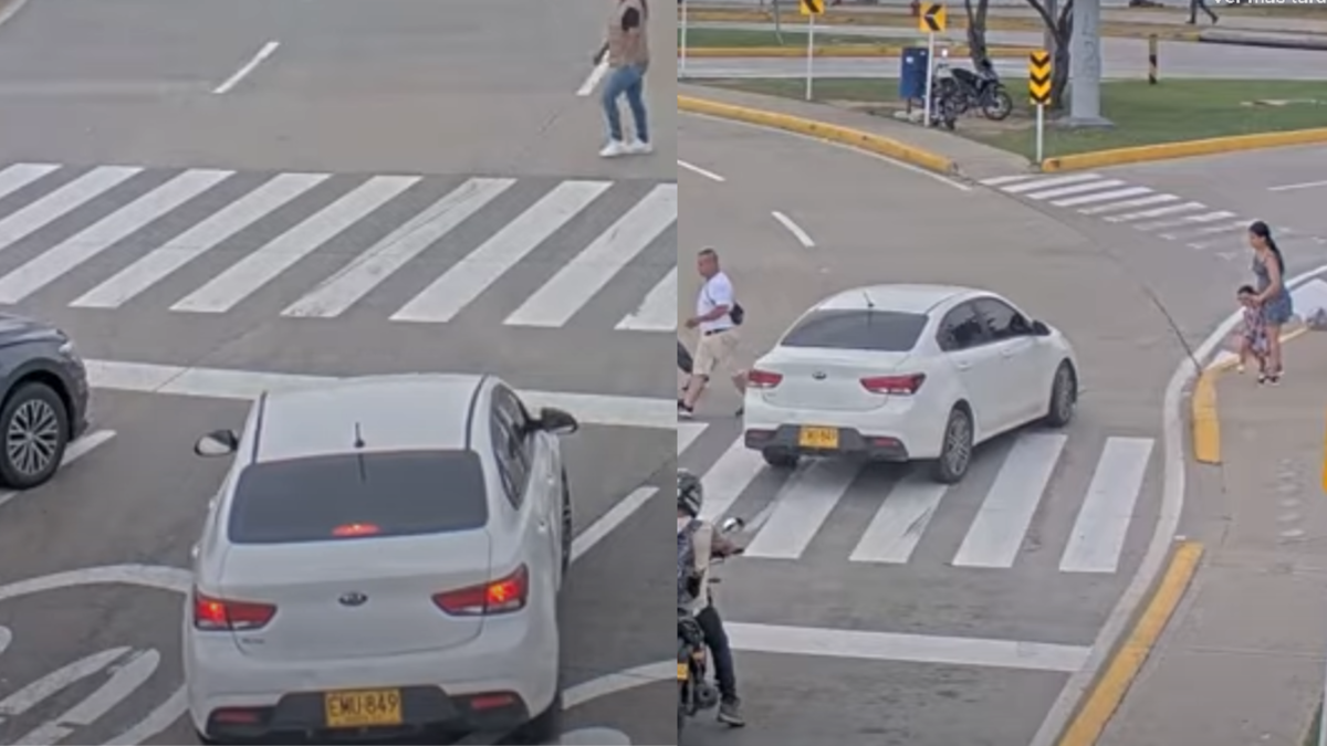 Madre e hija se salvaron de ser atropelladas en una rotonda
 – Primer plano