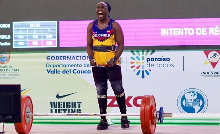 Yenny Sinisterra, está consagrado como corredor mundial, superpuesto de pesas

 – Primer plano