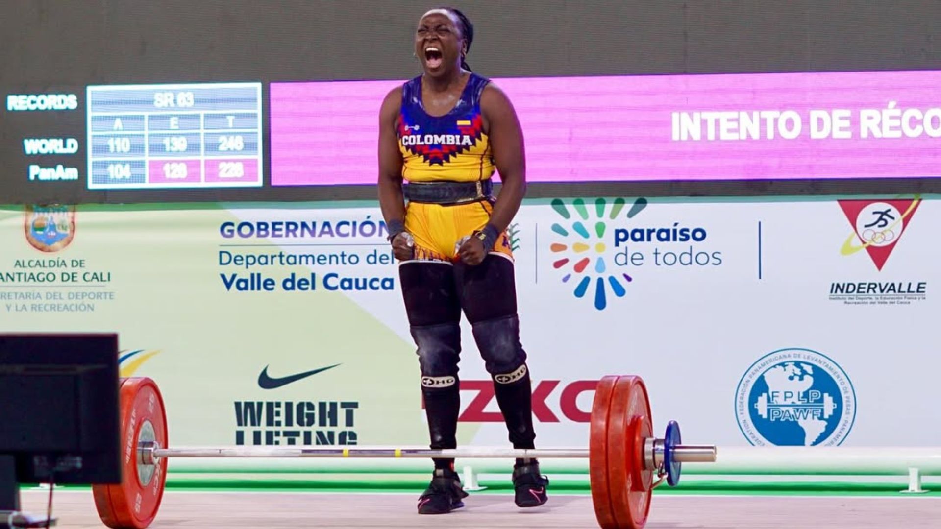 Yenny Sinisterra, está consagrado como corredor mundial, superpuesto de pesas

 – Primer plano