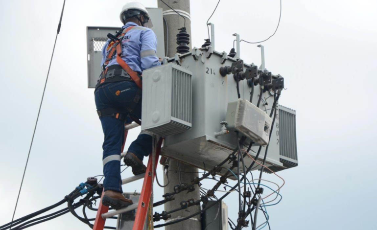 Cuatro personas estaban sorprendidas por el robo del cable a la luz del día.

 – Primer plano