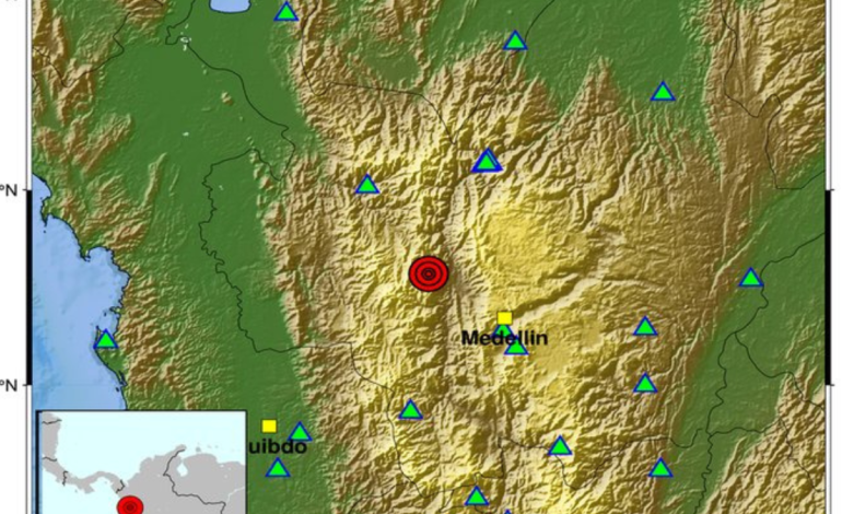 Temblor en Colombia el lunes 3 de noviembre

 – Primer plano