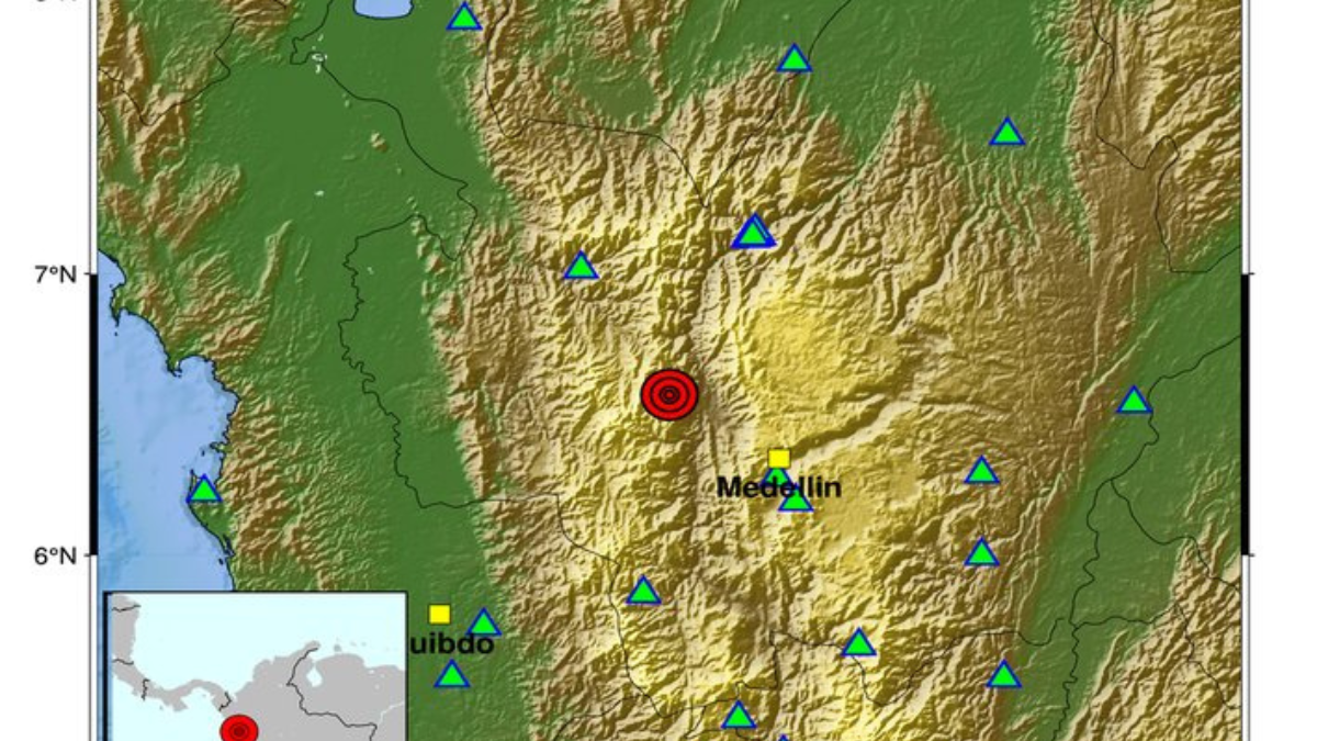 Temblor en Colombia el lunes 3 de noviembre

 – Primer plano