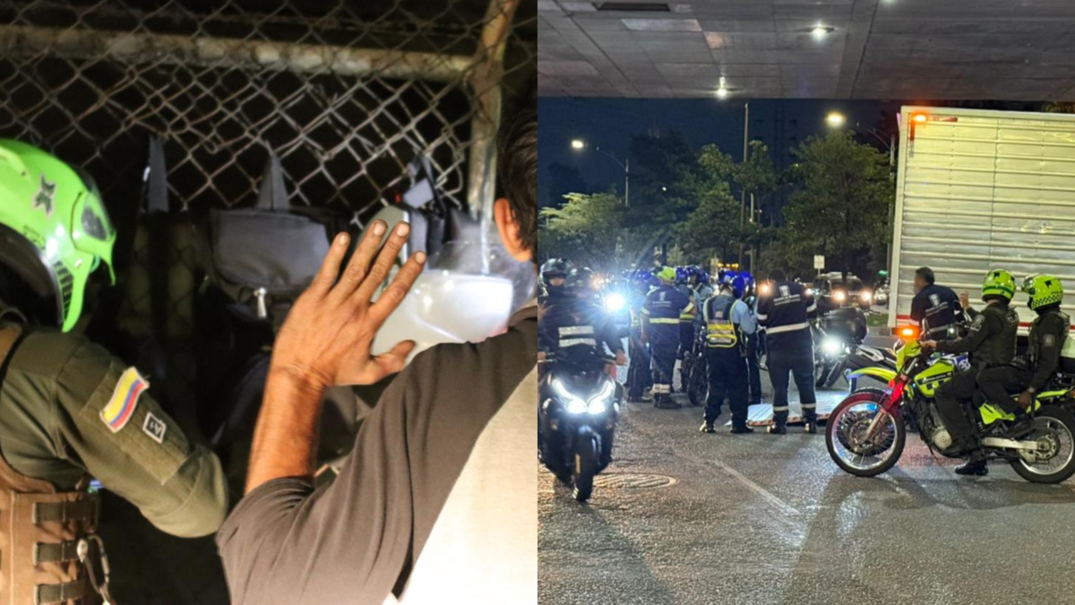 Más de 30 capturados y 550 vehículos inmovilizados abandonaron un importante operativo organizado por las autoridades de Medellín la noche de Halloween

 – Primer plano