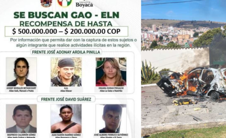 Estos son los rostros de los delincuentes más buscados del ELN que podrían estar detrás del ataque a Tunja: ofrecen recompensa

 – Primer plano