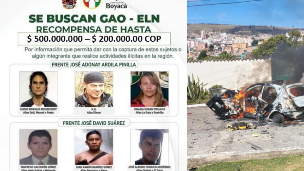 Estos son los rostros de los delincuentes más buscados del ELN que podrían estar detrás del ataque a Tunja: ofrecen recompensa

 – Primer plano