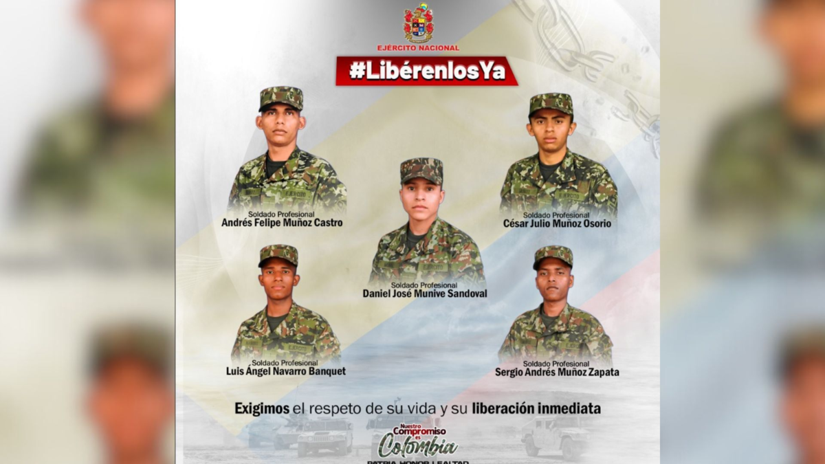Eln dice que cinco militares fueron secuestrados en Arauca, advierte al gobierno contra intento de rescate militar y anuncia condiciones para su liberación

 – Primer plano