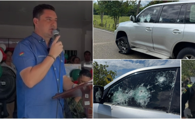 Gobernador de Arauca, Renson Jesús Martínez, habla tras el ataque a su camión blindado en Tame

 – Primer plano