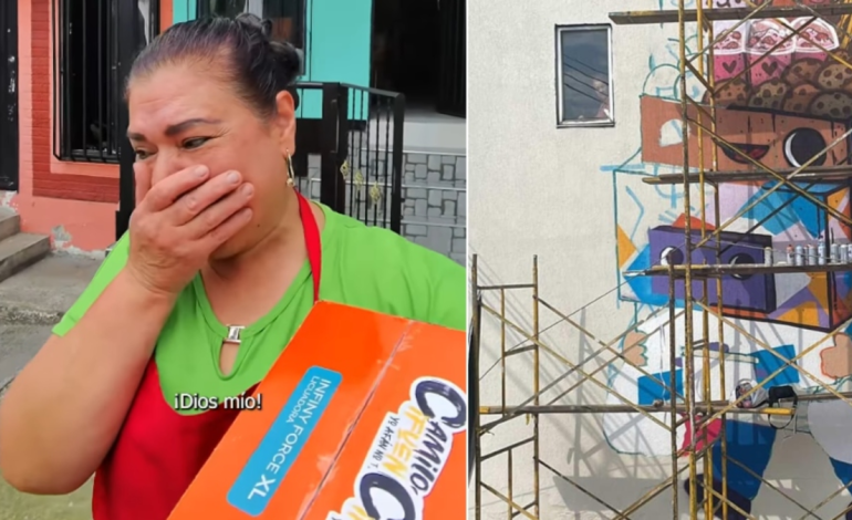 Mural con el que el artista Suku rinde homenaje al influyente Camilo Cifuentes tras su fuerte polémica, en Manizales

 – Primer plano