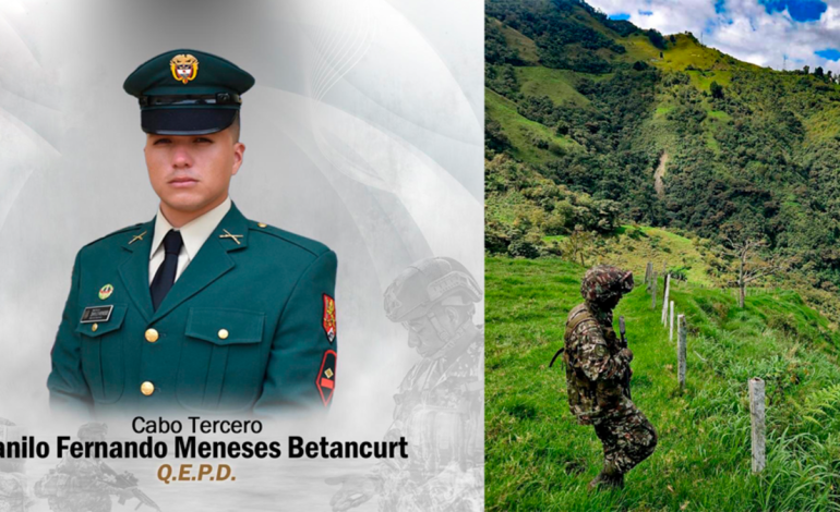 Un militar muerto y otro desaparecido durante un enfrentamiento armado de izquierda en Dabeiba

 – Primer plano