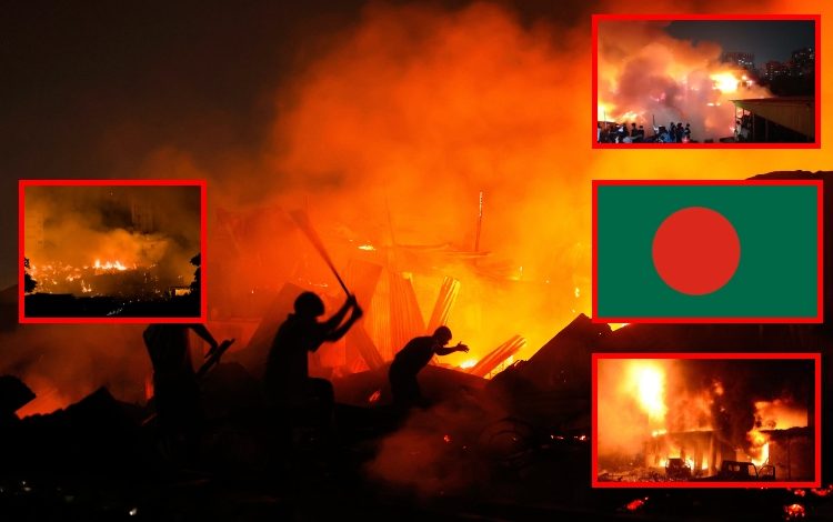 Un gran incendio devasta la mayor zona urbana de Bangladesh

 – Primer plano