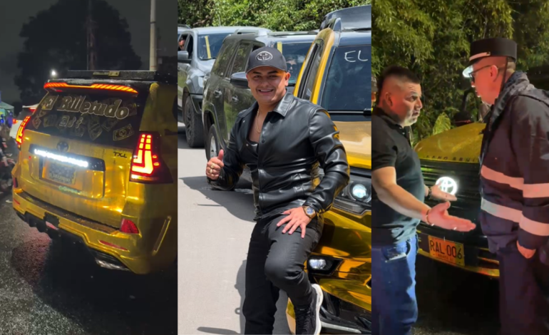¿Quién es el creador de contenido que inmovilizó una extravagante camioneta dorada por conducir con matrículas tapadas y agredir a un agente?

 – Primer plano