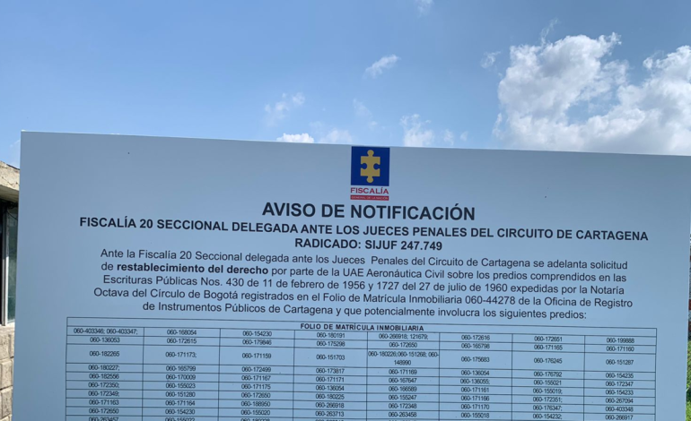 Exclusivo| Primera denuncia contra terrenos baldíos en disputa en Cartagena, ratificada por el Ministerio Público, que hizo públicas las inscripciones del proyecto

 – Primer plano