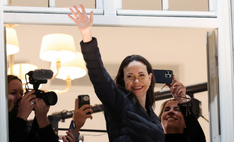 Cómo un equipo de veteranos sacó en secreto de Venezuela a la premio Nobel María Corina Machado

 – Primer plano