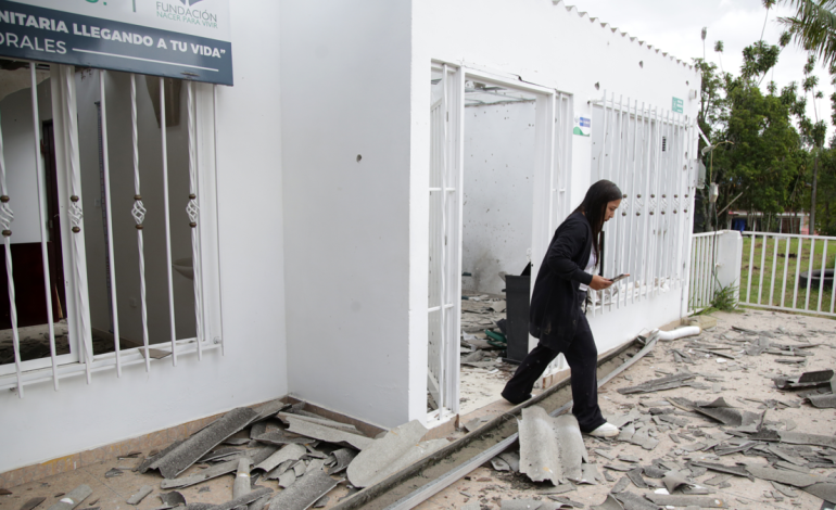 Explosivo disparado desde un dron en Cauca

 – Primer plano