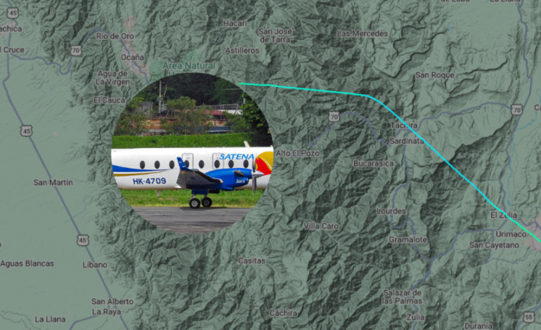 Un avión sirviendo la ruta a Cúcuta

 – Primer plano