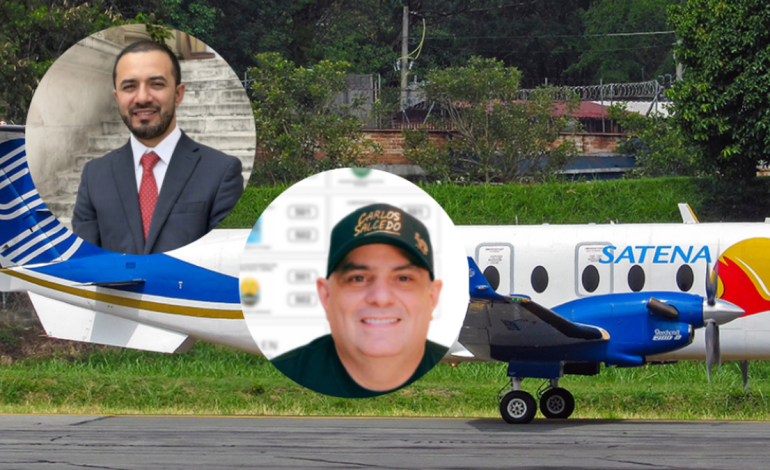 A bordo estaban el congresista Diógenes Quintero y Carlos Salcedo.

 – Primer plano