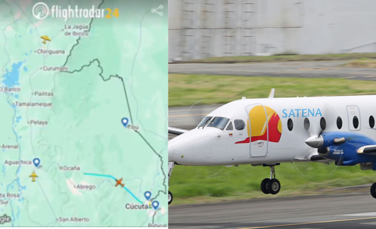 Satena confirma que el avión desaparecido en Norte de Santander «ya agotó su tiempo de autonomía de vuelo» y detalla la búsqueda: «Vuelo»

 – Primer plano