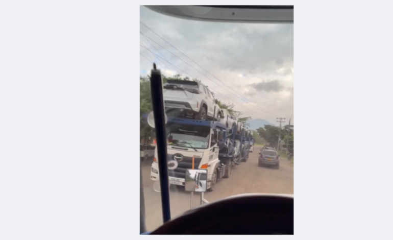 De esta manera, la policía recuperó 17 camionetas de alta gama contenidas en dos cabezas tractoras que habían sido sustraídas entre el Valle y el Cauca; vinieron de cartagena

 – Primer plano
