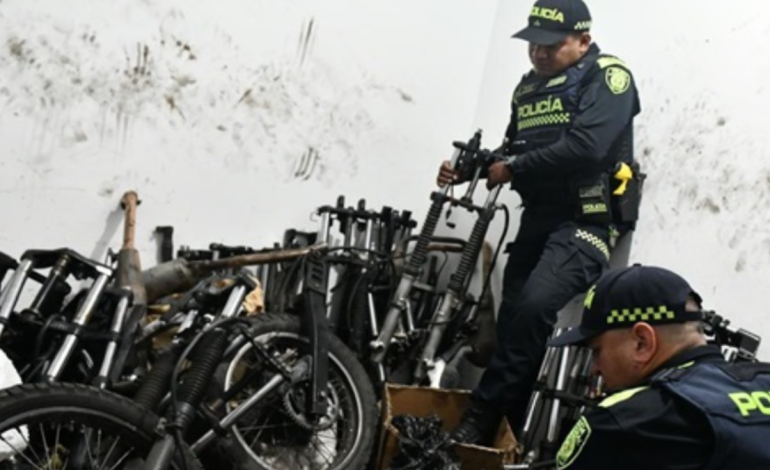 Una motocicleta fue incautada y ocho motos recuperadas como parte de las acciones para combatir el robo y desguace de vehículos en Medellín

 – Primer plano