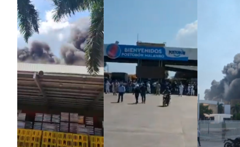 Pánico en planta de Postobón de Malambo por incendio de almacén: eso es todo lo que se sabe

 – Primer plano