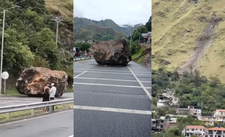 La caída de una piedra gigante en la Carretera Panamericana de Nariño estuvo a punto de provocar una gran tragedia: «Los milagros sí existen»

 – Primer plano