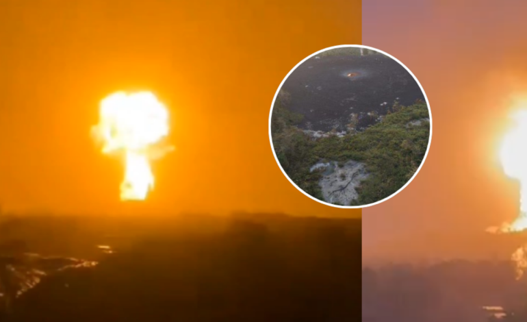 En las fotos | Así quedó un volcán de lodo tras gran erupción en San Juan de Urabá en Antioquia: balance de consecuencias por el accidente

 – Primer plano