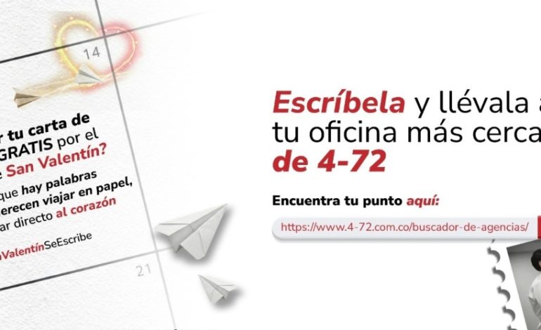Vuelve a escribir cartas de amor y envíalas gratis este San Valentín, gracias al Ministerio TIC y al 4-72

 – Primer plano