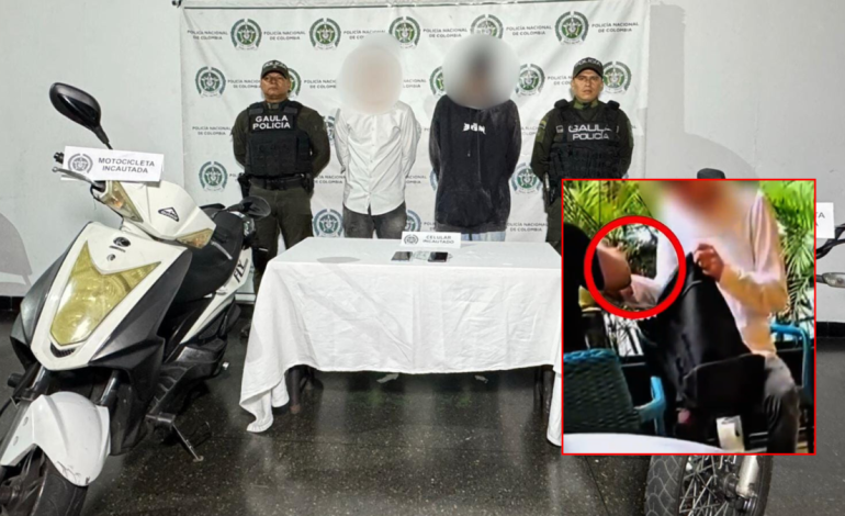 Presuntos miembros del ‘Clan del Golfo’ fueron capturados en una multimillonaria trama de extorsión a un comerciante en el Parque Lleras de Medellín

 – Primer plano