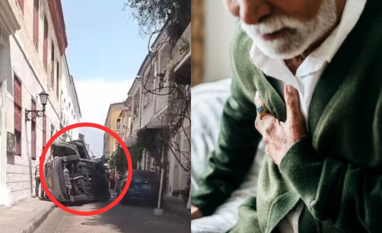 El conductor sufrió un infarto mientras conducía.

 – Primer plano