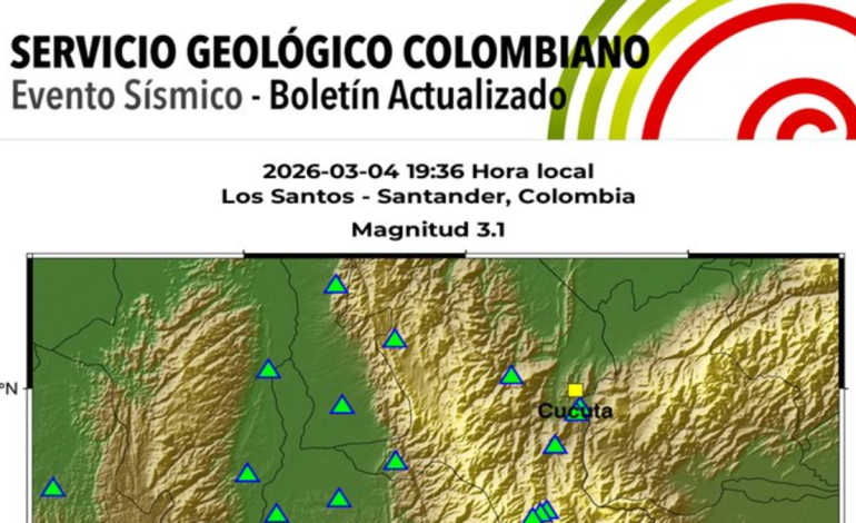 Fuerte sismo hoy en Colombia

 – Primer plano
