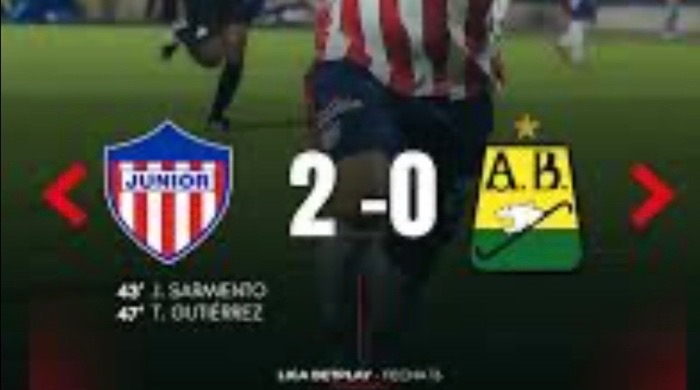 Junior 2-0 Bucaramanga: fútbol colombiano 2026

 – Primer plano