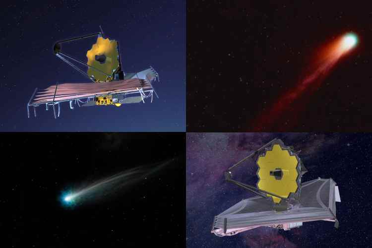 Webb descubre deuterio inusual en un cometa interestelar

 – Primer plano